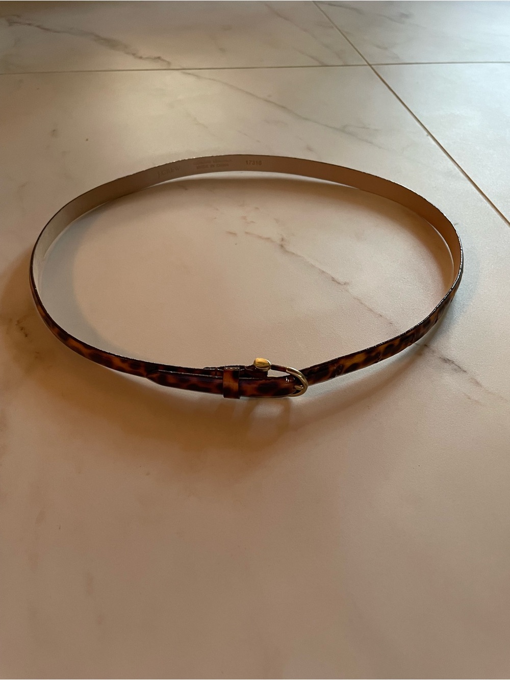 J crew tortoise shell style belt